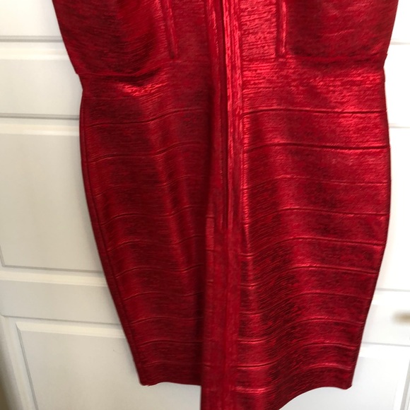 NWT Sexy, Metallic Red Bandage dress - Picture 7 of 7